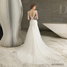 Simple Tulle Princess Style Off Shoulder Ball Gown Wedding Dress